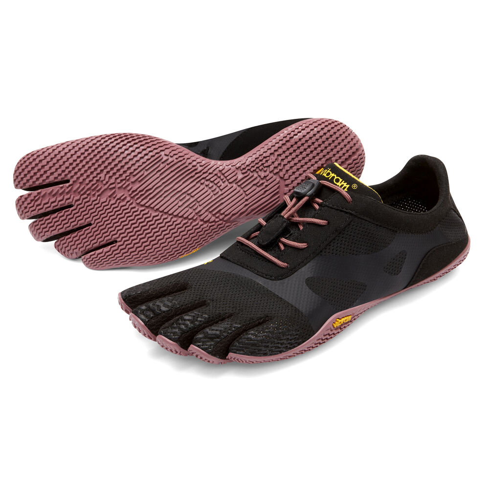 Vibram KSO EVO Treningssko Dame Svarte Rosa | 5621-IRJBY