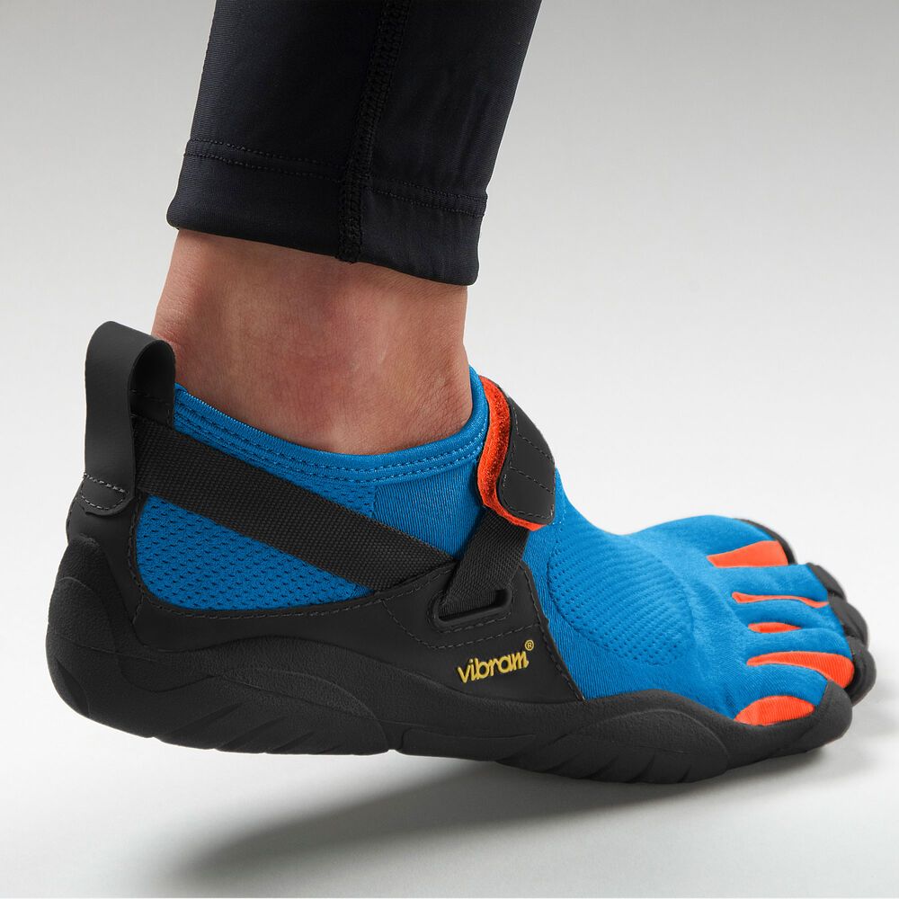 Vibram KSO Treningssko Herre Blå Oransje | 8647-ORSQN