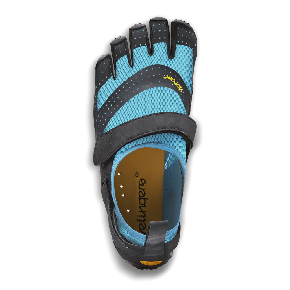 Vibram V-Aqua Vannsko Dame Svarte Lyse Blå | 2037-IMJBH