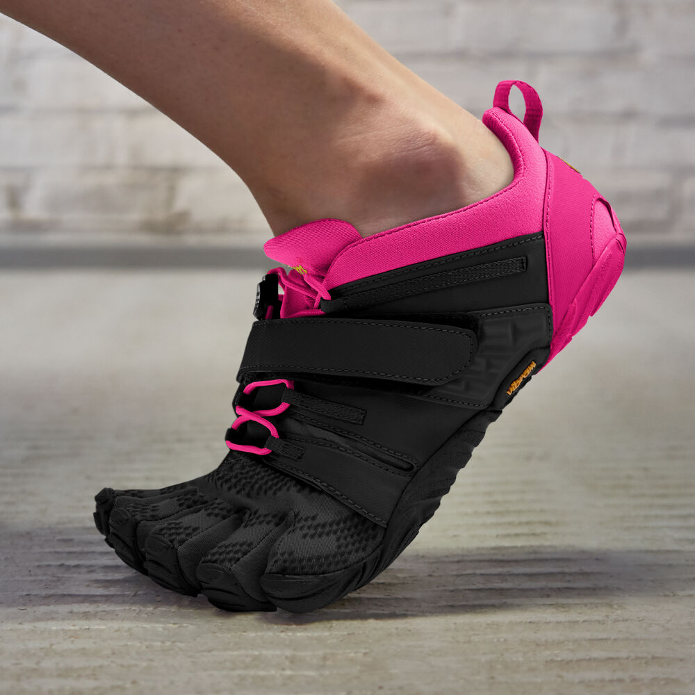 Vibram V-Train 2.0 Treningssko Dame Svarte Rosa | 4019-DHINO